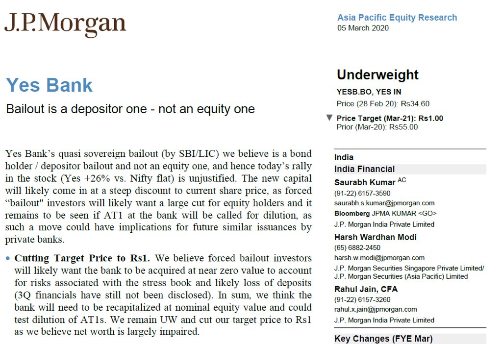 StockTalk Yes Bank JP Morgan gives Rs.1 price target